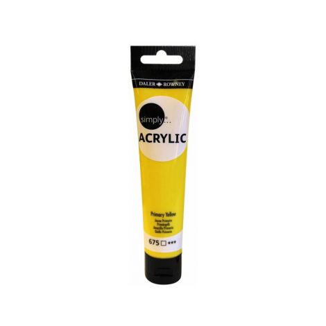 Farba akrylowa Daler-Rowney 75ml, Żółta/Primary Yellow